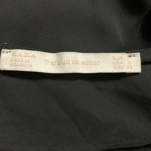 Zara black, long sleeve, body suit, top size M - Picture 9 of 9